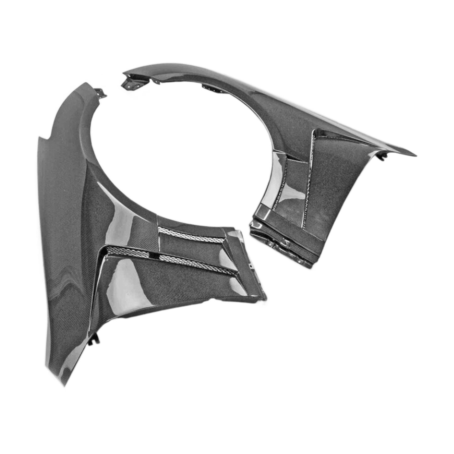 Infiniti G35 V35 2 Door Coupe Front Vented Fenders 2003-2007 Kazento Carbon Parts Carbon Fiber G352DR-FF-EPA1-CF