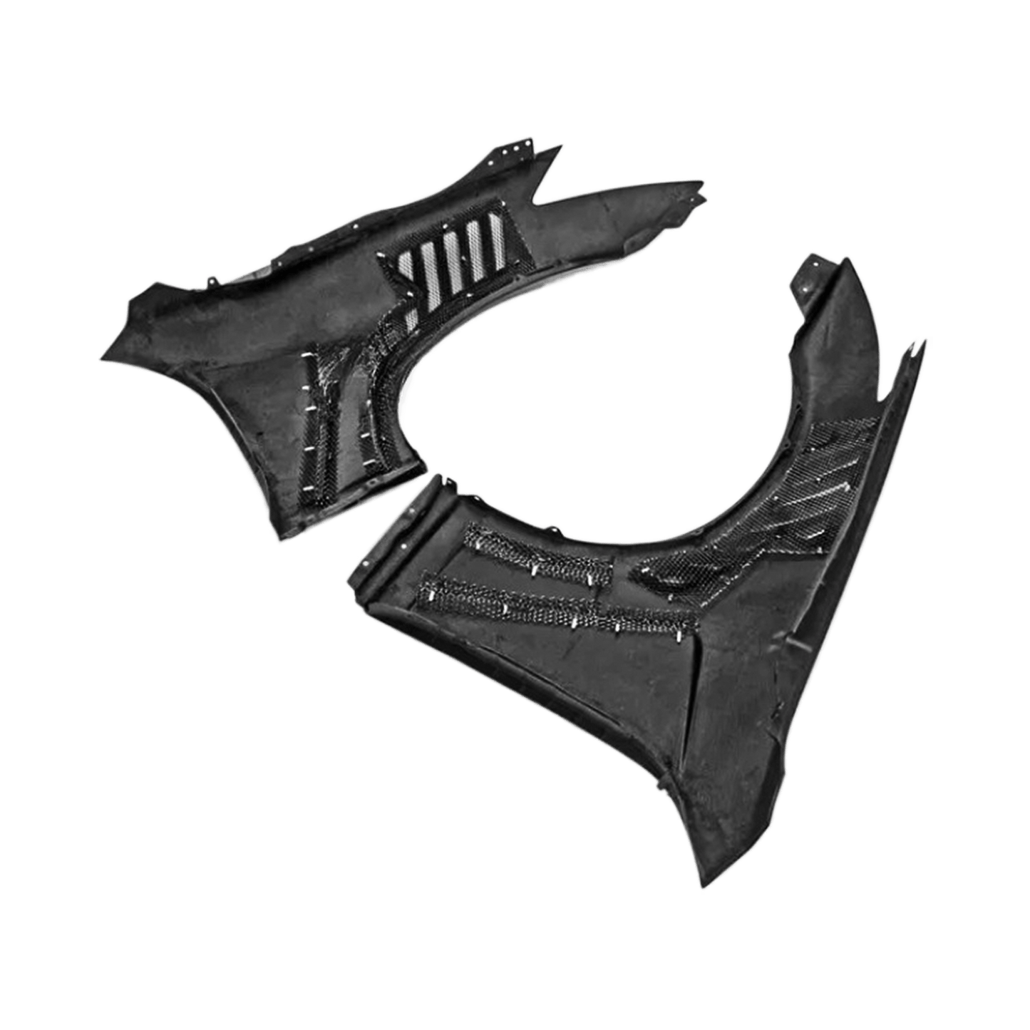 Infiniti G35 V35 2 Door Coupe Front Vented Fenders 2003-2007 Kazento Carbon Parts Carbon Fiber G352DR-FF-EPA2-CF