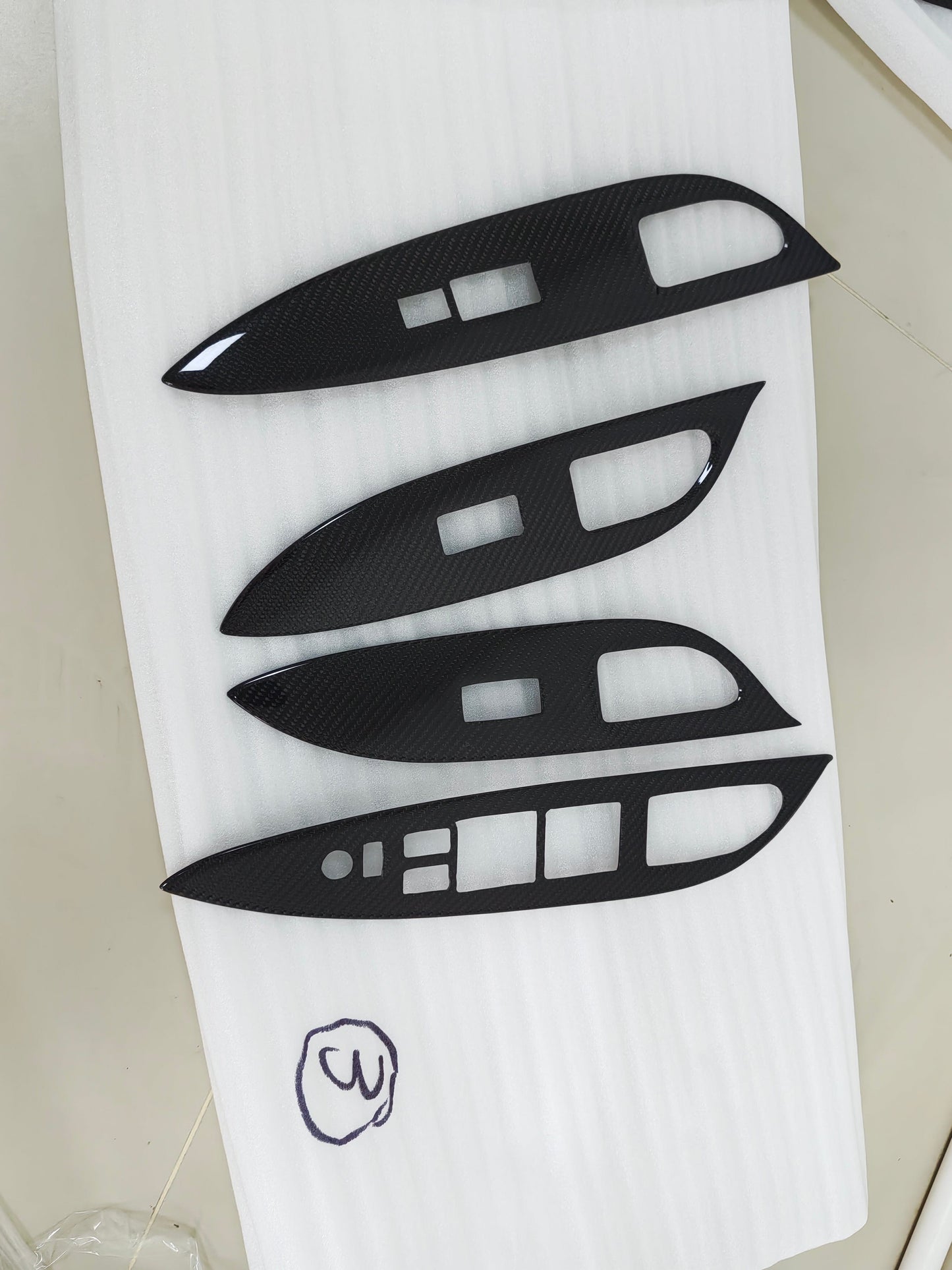 Infiniti G37 G35 G25 Sedan Front & Rear door window switch trim 4Pcs