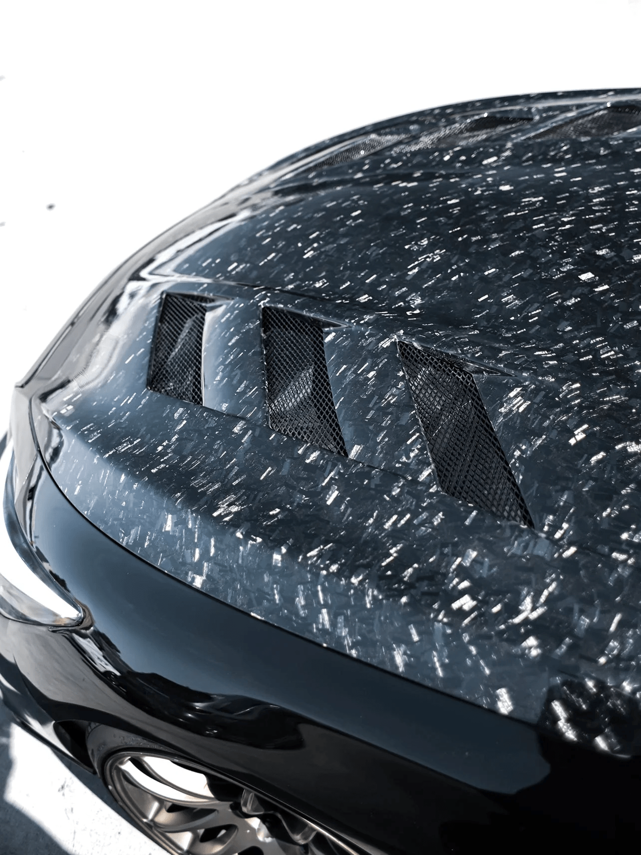 Infiniti Q50 V37 AM Style Vented Hood Bonnet 2013-2024 Kazento Carbon Parts Bonnets/Hoods