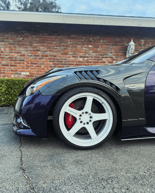 Infiniti Q50 V37 ATTK Type Front Vented Fenders (With Upper Vent) Kazento Carbon Parts 车身侧板
