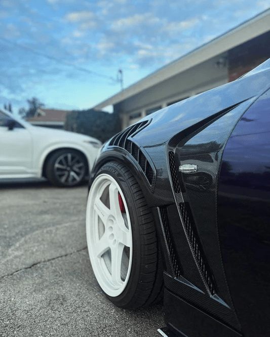 Infiniti Q50 V37 ATTK Type Front Vented Fenders (With Upper Vent) Kazento Carbon Parts 车身侧板