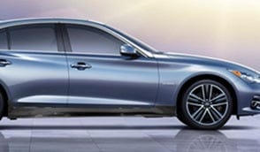Infiniti Q50 V37 Side Skirts with Wider Line Replacement 2013-2024 Kazento Carbon Parts 车身侧板