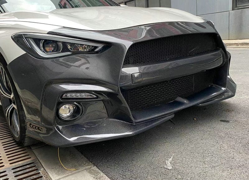 Infiniti Q60 CV37 Front Bumper 17 onwards Kazento Carbon Parts