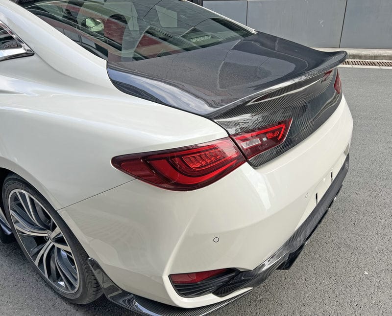 Infiniti Q60 CV37 Rear Dcuktail Trunks 17 Onwards Kazento Carbon Parts 车身侧板