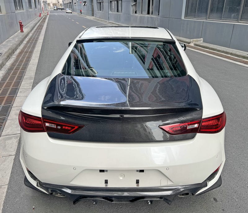 Infiniti Q60 CV37 Rear Dcuktail Trunks 17 Onwards Kazento Carbon Parts 车身侧板