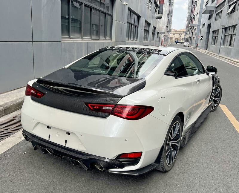 Infiniti Q60 CV37 Rear Dcuktail Trunks 17 Onwards Kazento Carbon Parts 车身侧板