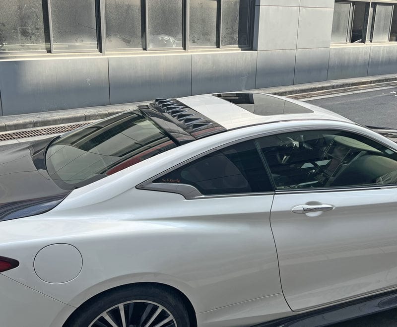 Infiniti Q60 CV37 Vortex Generator 17 onwards Kazento Carbon Parts Carbon Fiber Q60-RFRV-EPA-CF