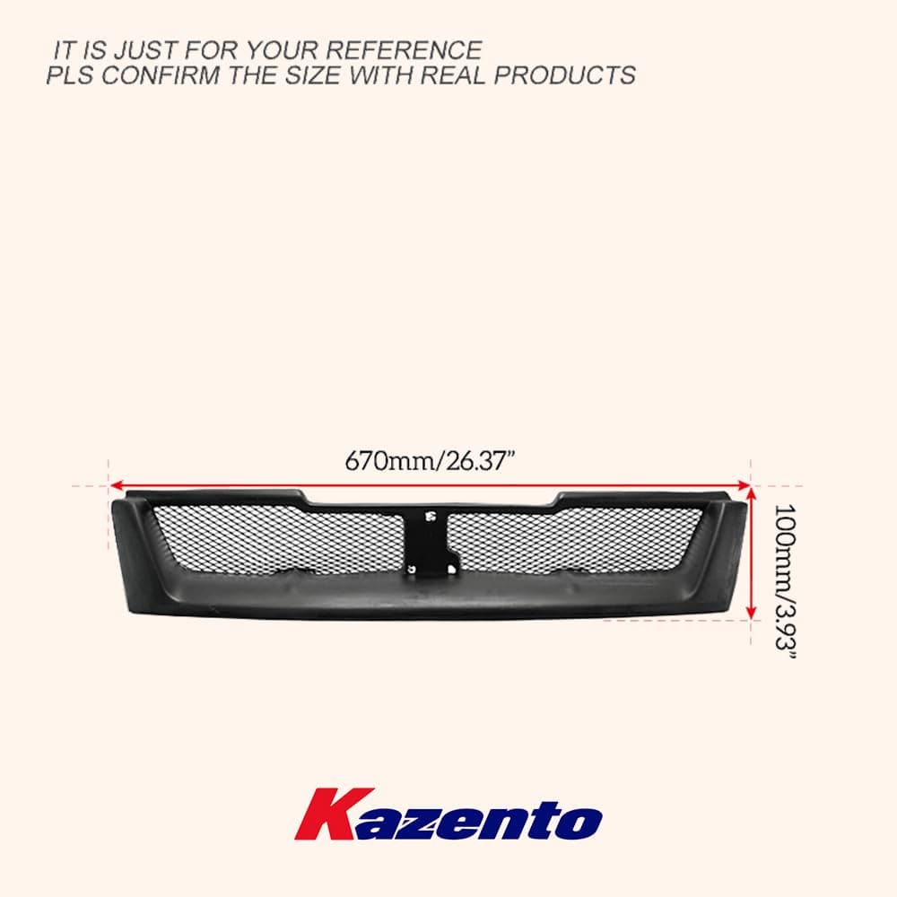 Kazento Fiberglass Front Bumper Grille for Nissan Skyline Kazento Carbon Parts 车身侧板 R33-FG-GTR-FRP