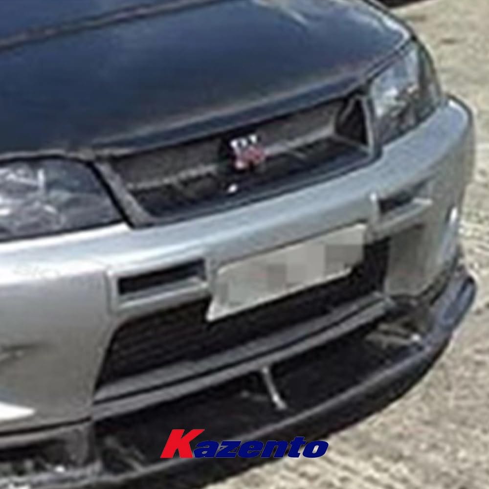 Kazento Fiberglass Front Bumper Grille for Nissan Skyline Kazento Carbon Parts 车身侧板 R33-FG-GTR-FRP