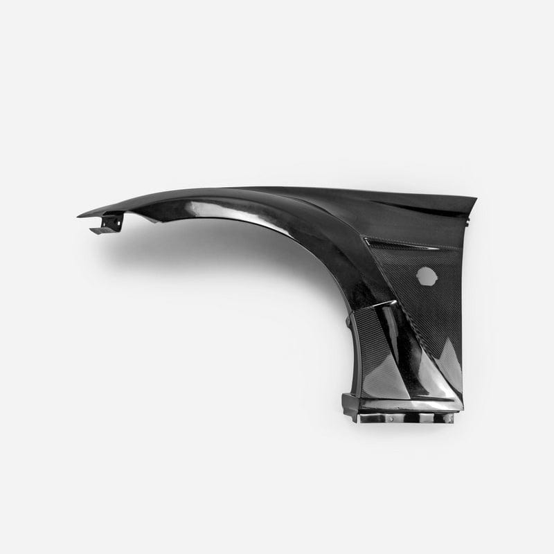 Kazento For 09 Onwards 370Z Z34 For Nissan Vrs Style Front Fender With Front Bumper Extension Partial Carbon Fiber(Side Fin) Kazento Carbon Parts 车身侧板 Partial Carbon Fiber (Vent Carbon) 370Z-FF-VRS-P26