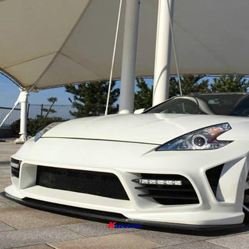 Kazento For 09 Onwards 370Z Z34 Wbs Style For Nissan Front Bumper Intake (With Led Light) Fiber Glass Kazento Carbon Parts 车身侧板 370Z-BV-WBS-FRP