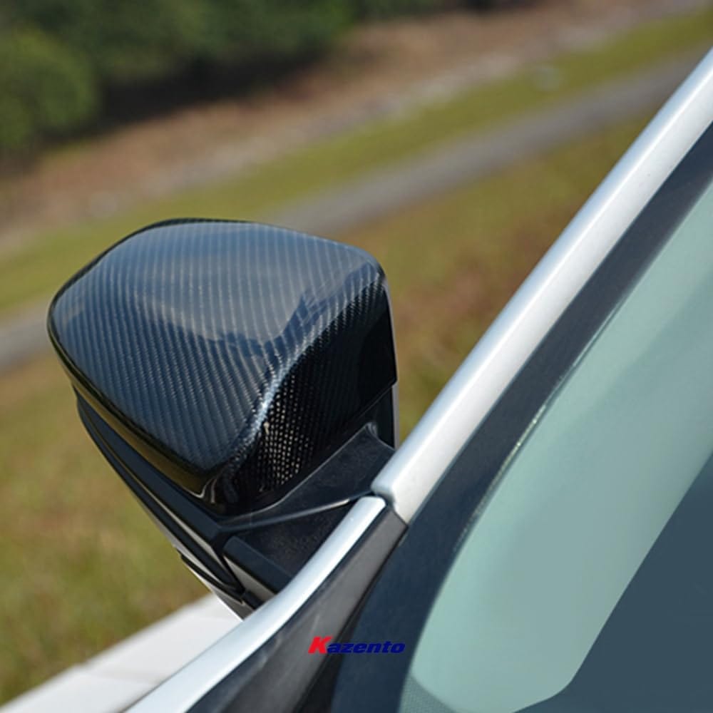 Kazento For 16-18 10Th Gen Civic Fc For Honda Sode-view Mirror Cover Rearview Mirror Guard Covers Carbon Fiber Kazento Carbon Parts 车身侧板 FC-MC-CF