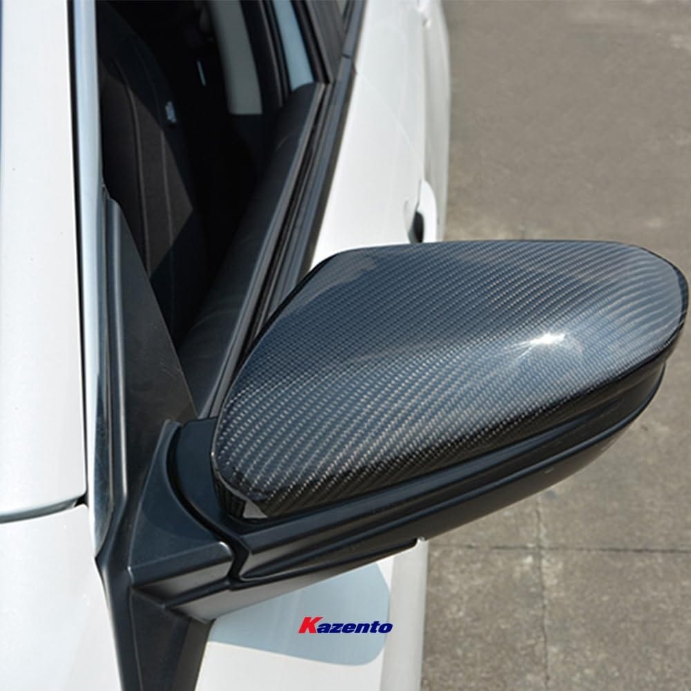 Kazento For 16-18 10Th Gen Civic Fc For Honda Sode-view Mirror Cover Rearview Mirror Guard Covers Carbon Fiber Kazento Carbon Parts 车身侧板 FC-MC-CF