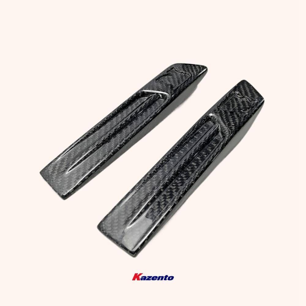Kazento For 2008-2016 Nissan GTR R35 Front Fender OE Vents Emblem Trim Panel Pair Kazento Carbon Parts 车身侧板