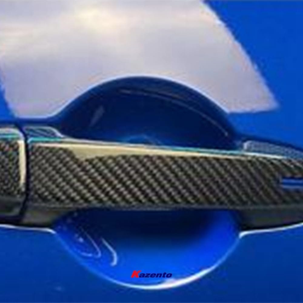 Kazento For 22-23 FRS BRZ Gr86 ZD8 ZN8 Dry Carbon Fiber Door Outer Grab Handle Cover Frame Trim exterior Accessories Pair Kazento Carbon Parts 车身侧板 GR86-OUTTER-DCF