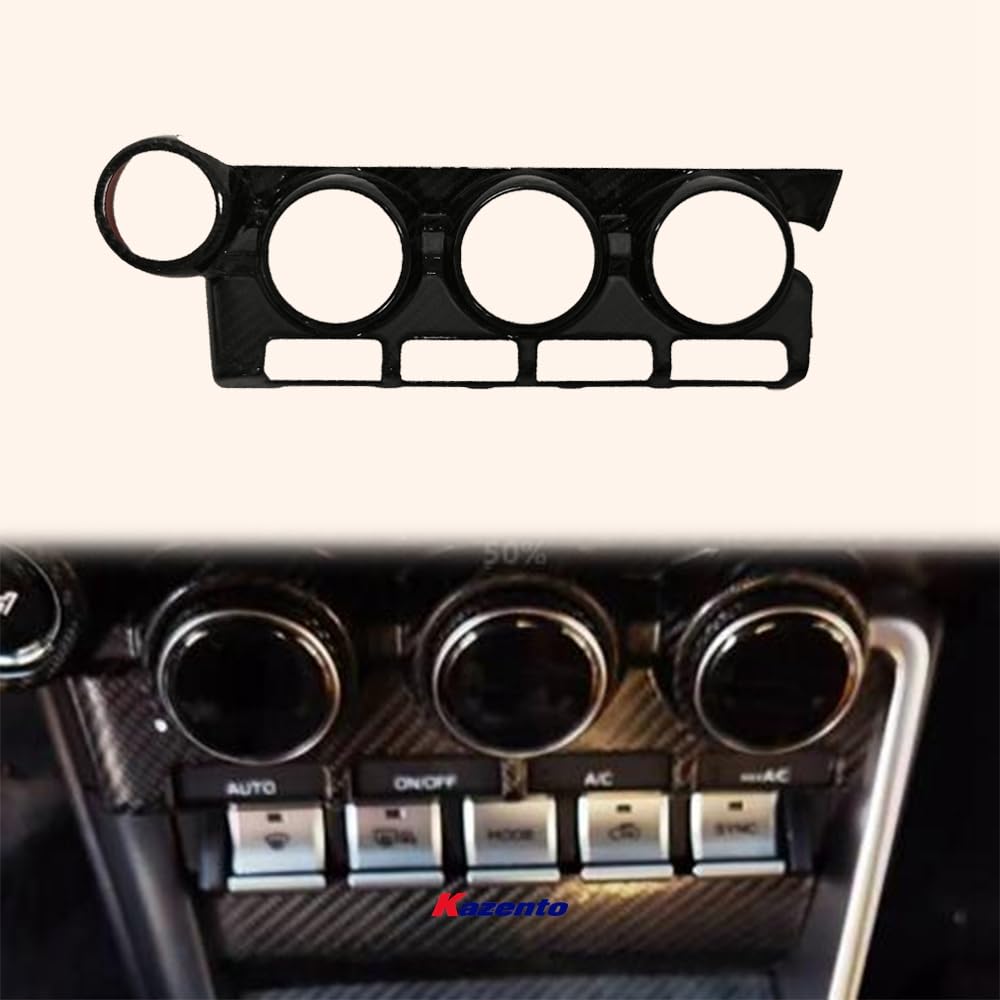 Kazento For 22-23 FRS BRZ Gr86 ZD8 ZN8(LHD) Dry Carbon Fiber Inner Triple Controle Cover Kazento Carbon Parts 车身侧板 GR86-TRICONT-CF