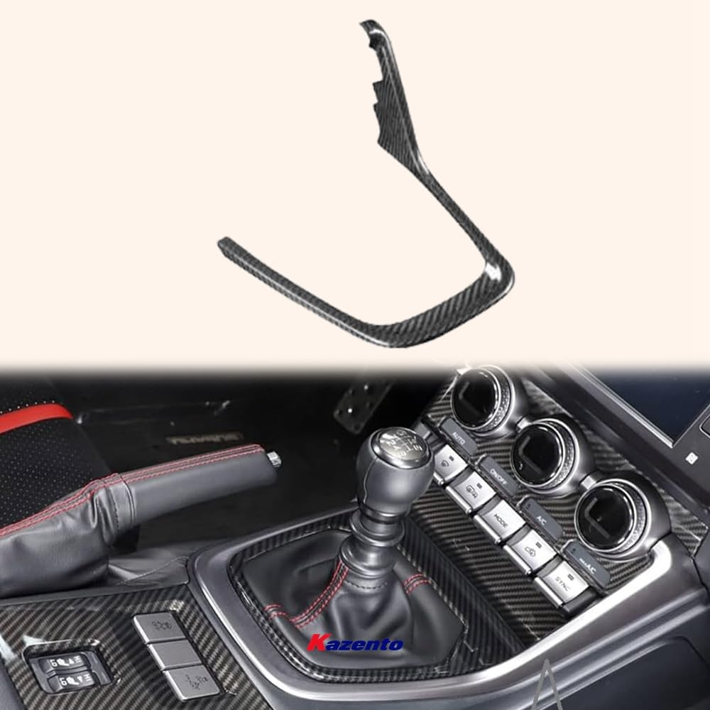 Kazento For 22-23 FRS BRZ Gr86 ZD8 ZN8(LHD) Dry Carbon Gear Console Control Trim Cover Kazento Carbon Parts 车身侧板 GR86-CONTROL-DCF