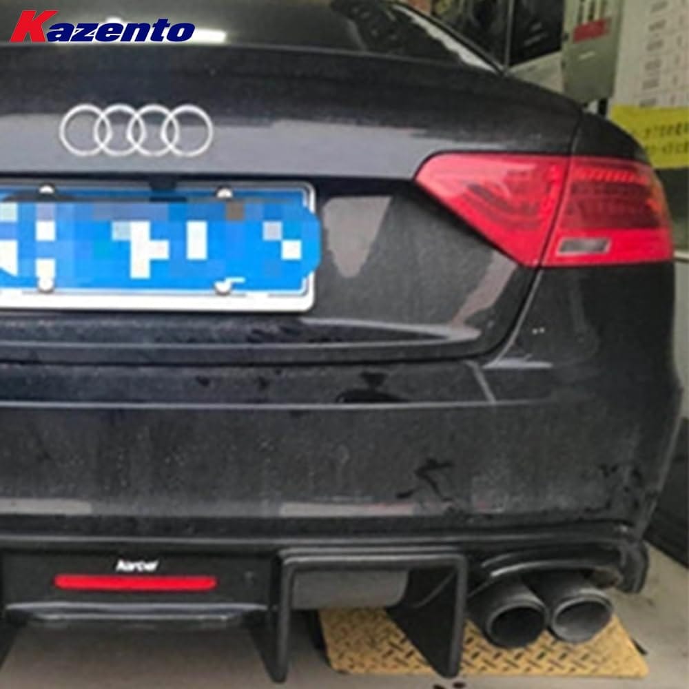 Kazento For Audi RS5 Coupe 2012-15 KZC Style Carbon Fiber Rear Bumper Diffuser Lip Kazento Carbon Parts 车身侧板 RS512-DIF-KZC-CF