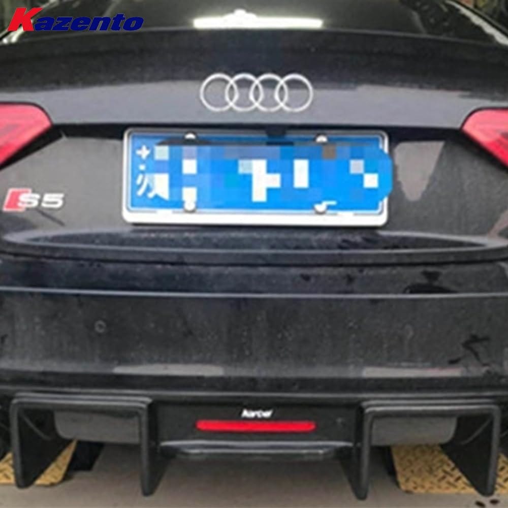 Kazento For Audi RS5 Coupe 2012-15 KZC Style Carbon Fiber Rear Bumper Diffuser Lip Kazento Carbon Parts 车身侧板 RS512-DIF-KZC-CF