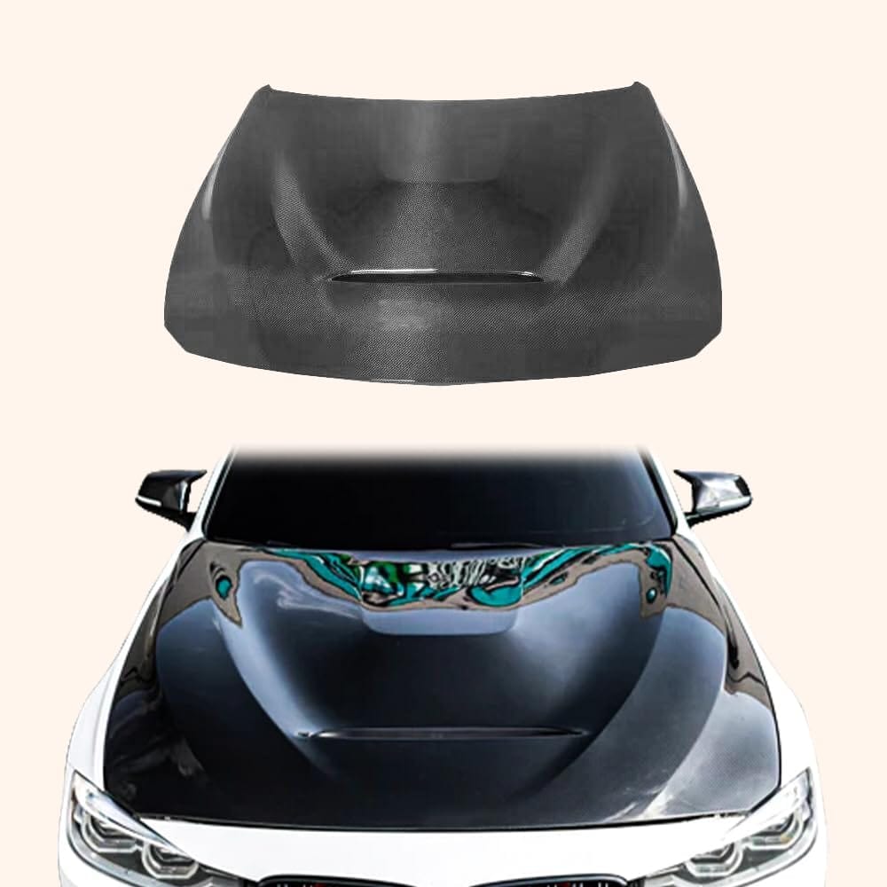 Kazento For BMW 3 Series F30 12-19 4 Door Sedan Carbon Front Vented Hood Bonnet Kazento Carbon Parts 车身侧板 GTS Style F30-HOOD-GTS-CF