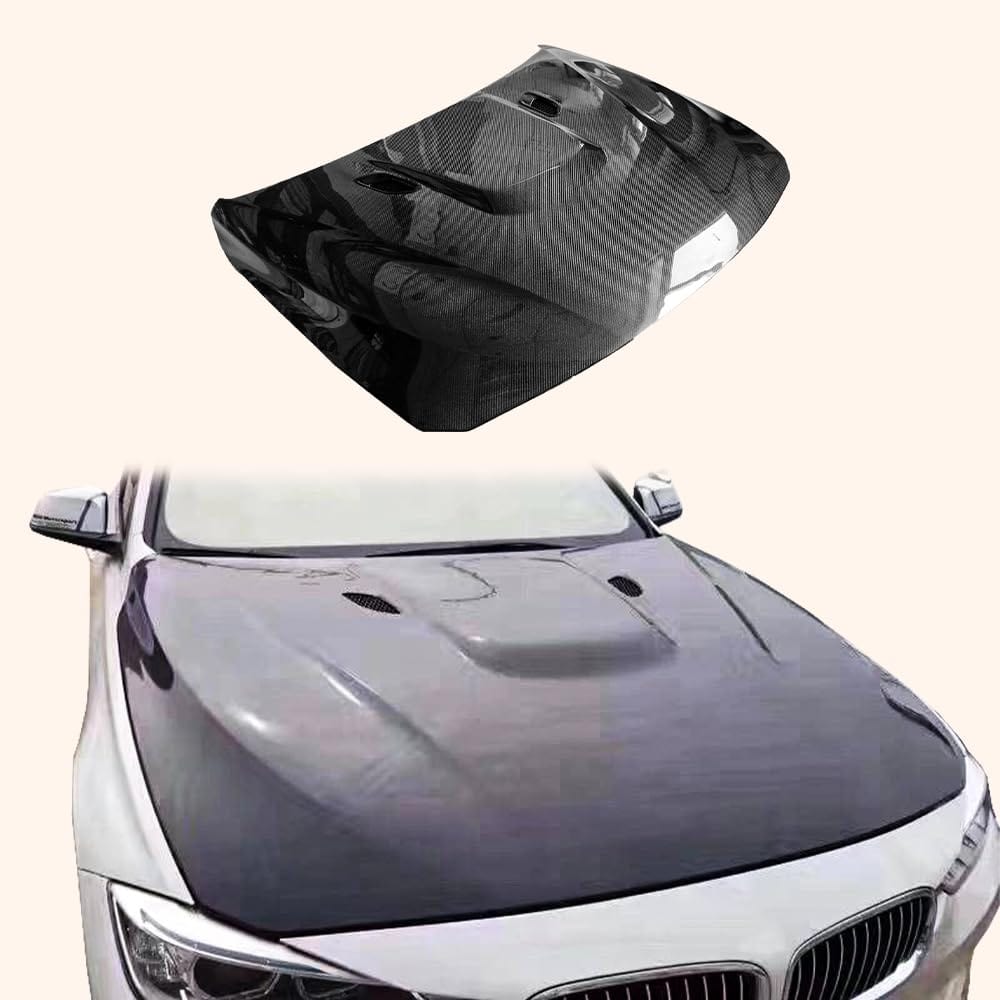 Kazento For BMW 3 Series F30 12-19 4 Door Sedan Carbon Front Vented Hood Bonnet Kazento Carbon Parts 车身侧板 M3 Style F30-HOOD-M3-CF