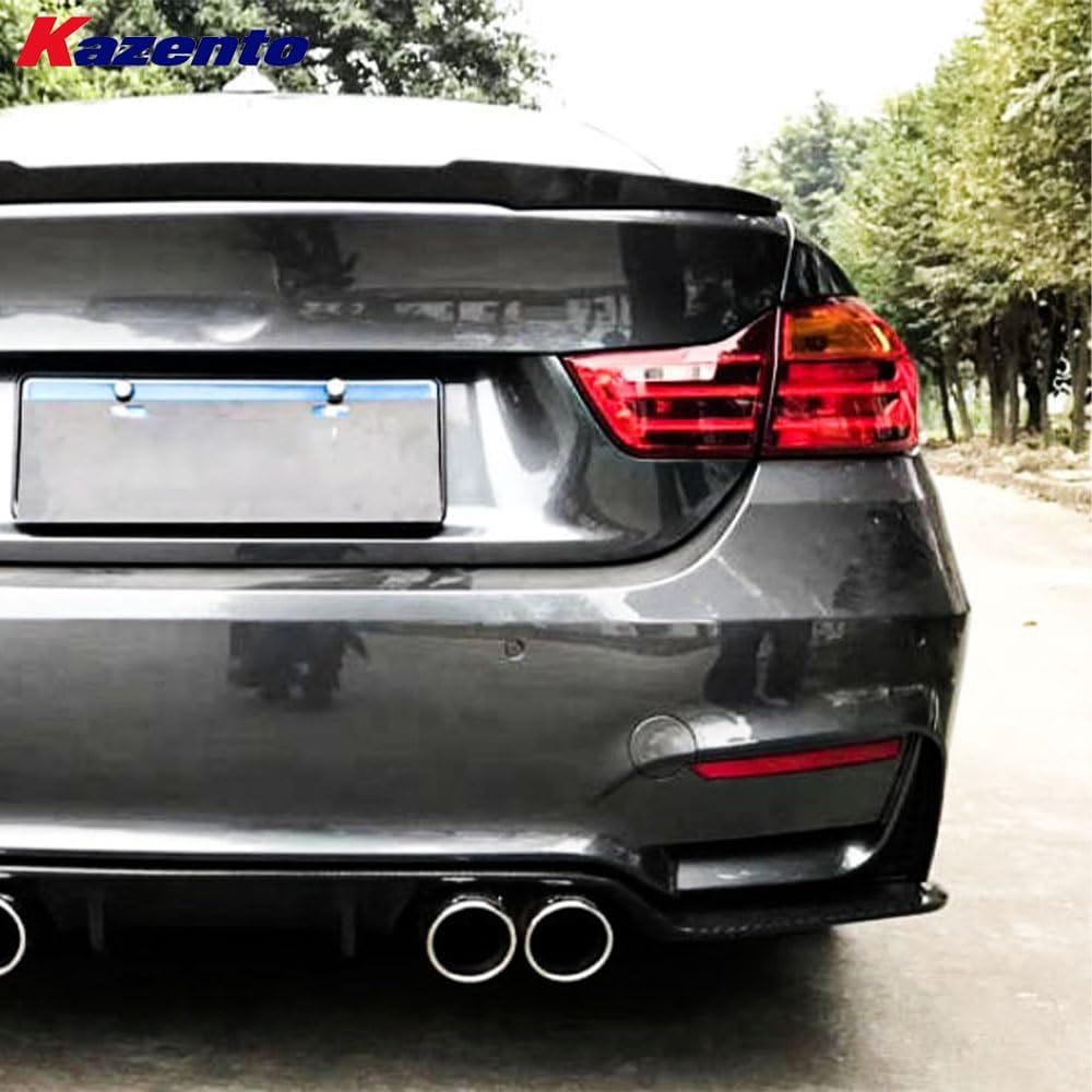 Kazento For BMW 4 Series 14-20 F32 F33 F36 (AN Only) Carbon Rear Bumper Diffuser Lip Kazento Carbon Parts 车身侧板