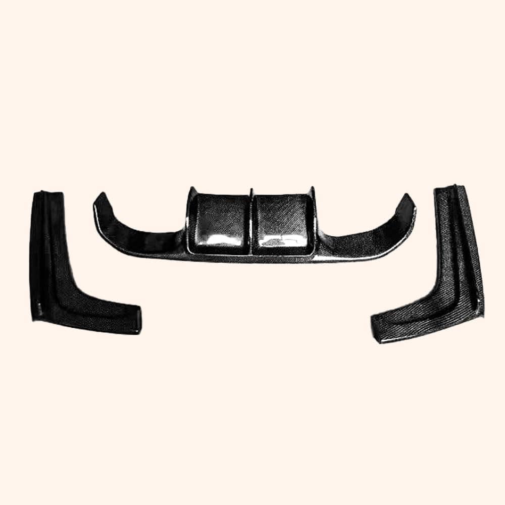 Kazento For BMW 4 Series 14-20 F32 F33 F36 (AN Only) Carbon Rear Bumper Diffuser Lip Kazento Carbon Parts 车身侧板 V Style F32F33F36-DIF-V-CF