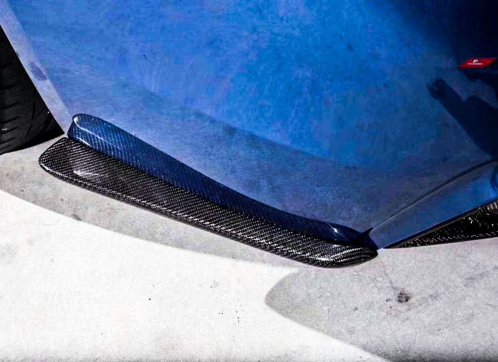 Kazento For BMW 4 Series 14-20 F32 F33 F36 Carbon MP Style Rear Bumper Side Spats Lip Kazento Carbon Parts 车身侧板 Carbon Fiber F32F33F36-SPAT-MP-CF
