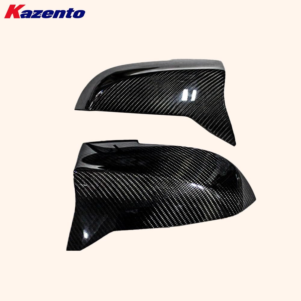 Kazento For BMW 4 Series 2014-20 F32 F33 F36 Carbon M4 Style Side Rear View Mirror Cover Kazento Carbon Parts 车身侧板 F32F33F36-MC-M4-CF