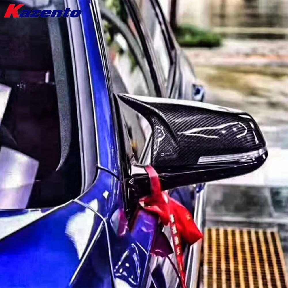 Kazento For BMW 4 Series 2014-20 F32 F33 F36 Carbon M4 Style Side Rear View Mirror Cover Kazento Carbon Parts 车身侧板 F32F33F36-MC-M4-CF