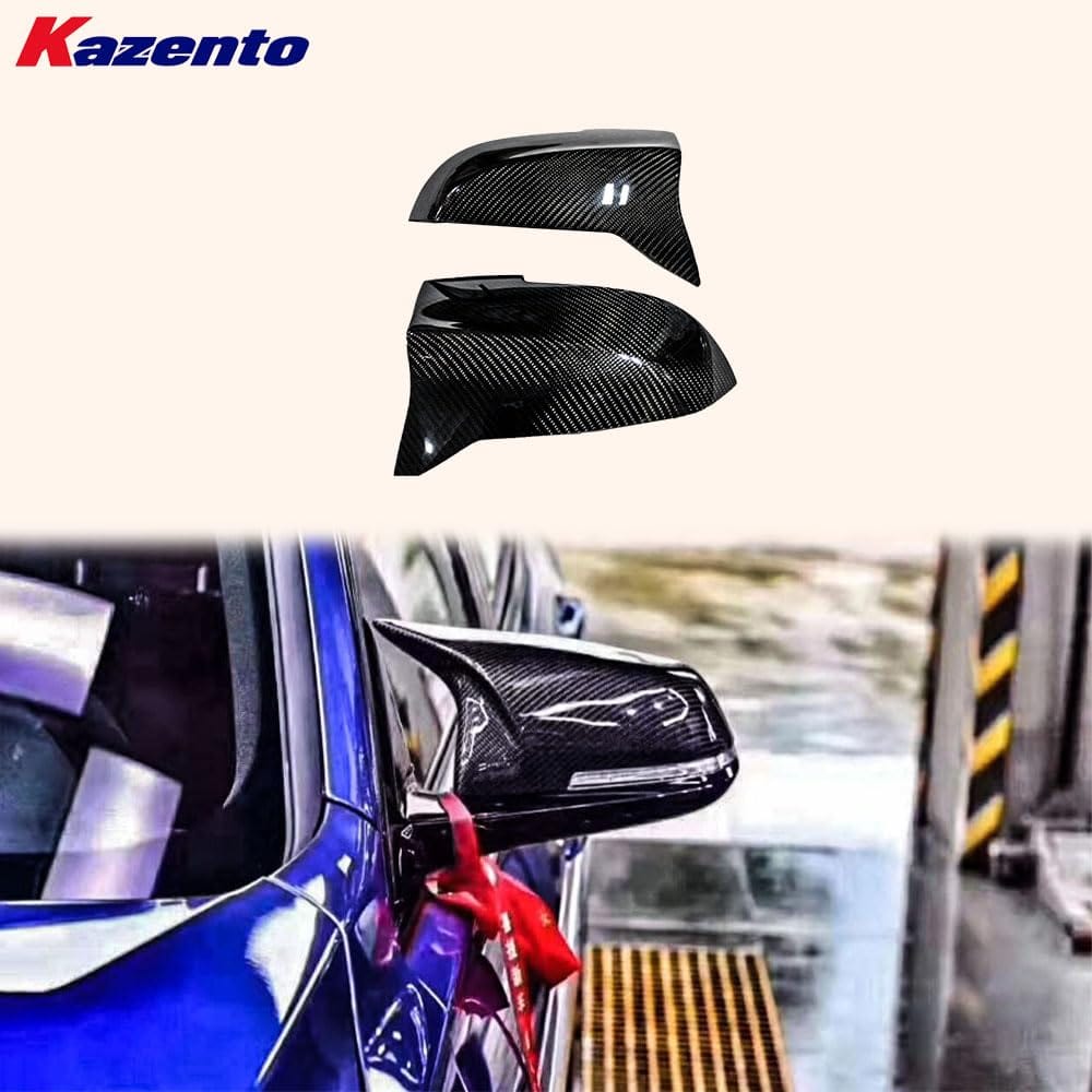 Kazento For BMW 4 Series 2014-20 F32 F33 F36 Carbon M4 Style Side Rear View Mirror Cover Kazento Carbon Parts 车身侧板 F32F33F36-MC-M4-CF