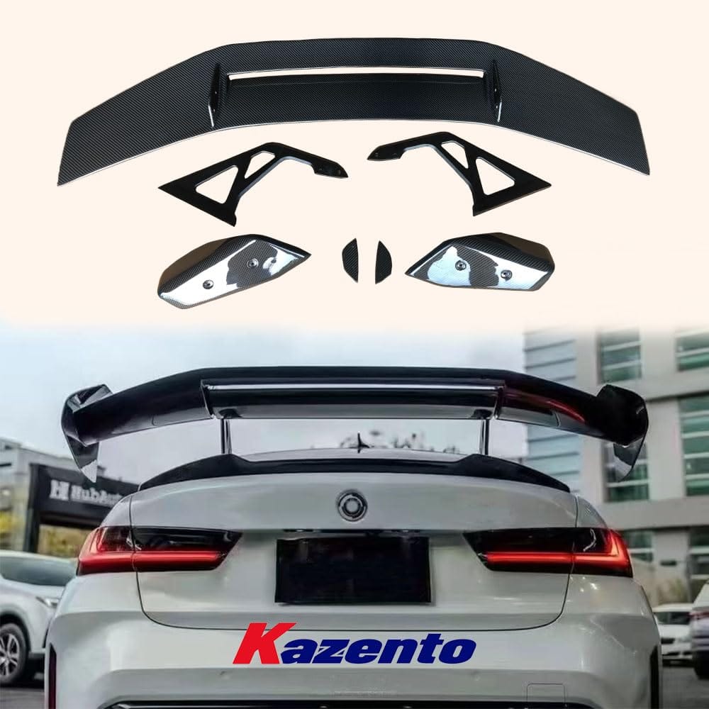 Kazento For BMW ALL M M2 M3 M4 Sedan Coupe ADR Style Carbon Fiber Rear Trunk Spoiler Kazento Carbon Parts 车身侧板 M234-RS-ADR-CF