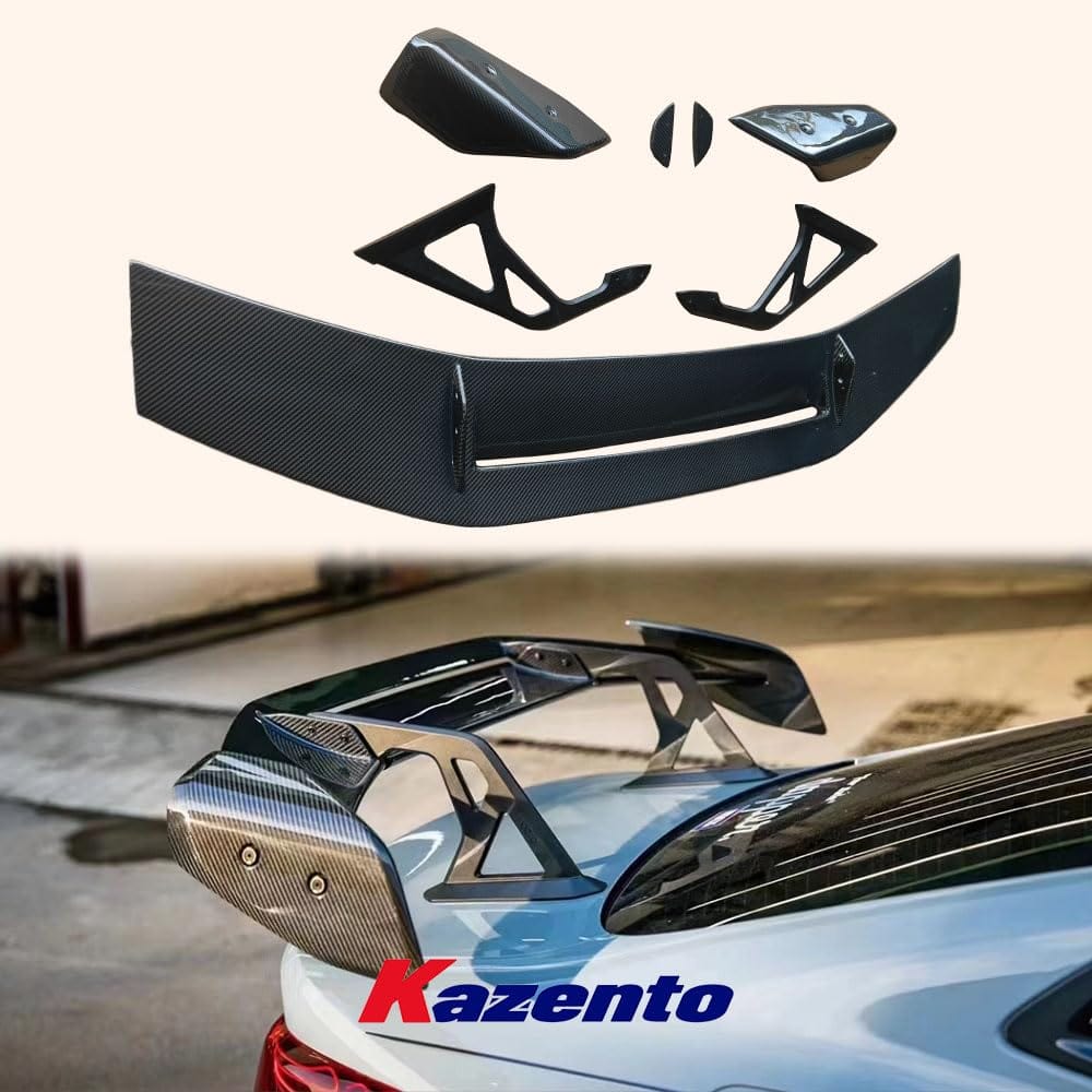 Kazento For BMW ALL M M2 M3 M4 Sedan Coupe ADR Style Carbon Fiber Rear Trunk Spoiler Kazento Carbon Parts 车身侧板 M234-RS-ADR-CF