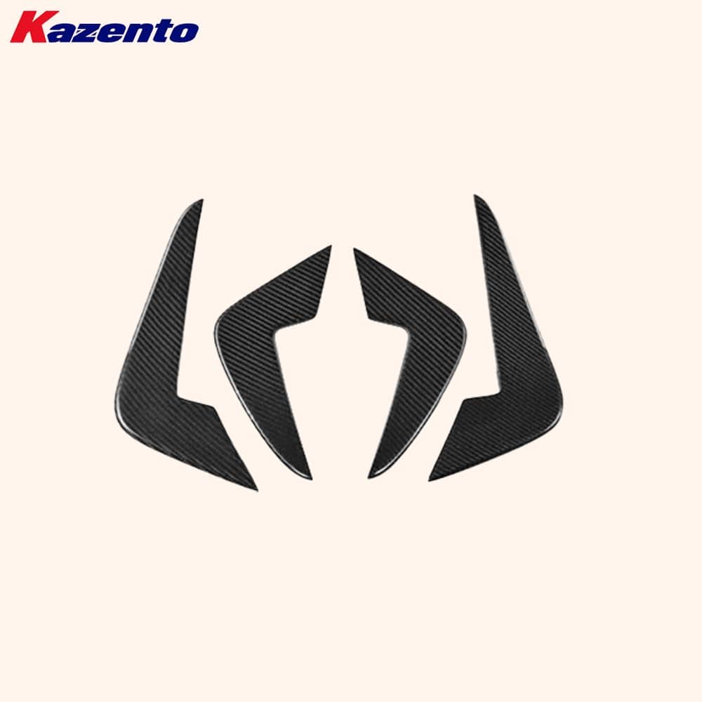 Kazento For BMW M2 F87 Coupe 2016-21 Carbon AC Style Front Bumper Side Canard Splitters Kazento Carbon Parts 车身侧板 M2F87-CANA-AC-CF
