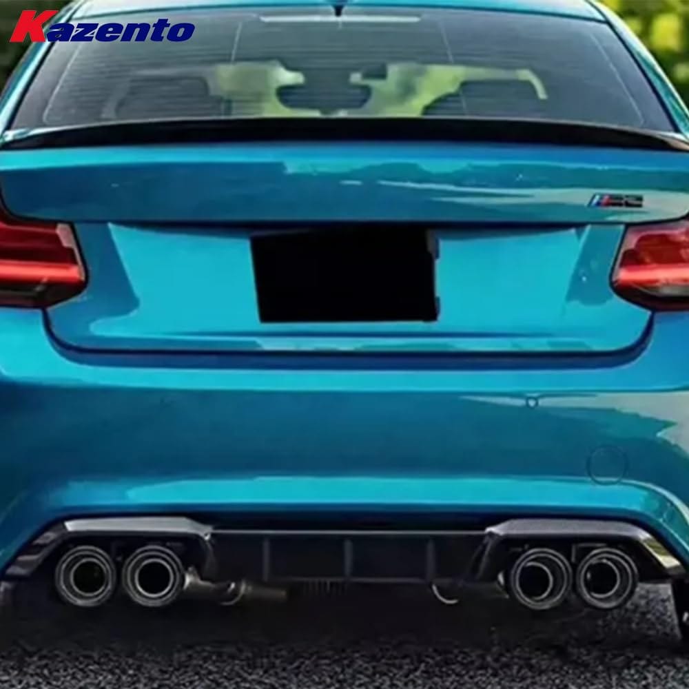 Kazento For BMW M2 F87 Coupe 2016-21 Carbon MP Style Rear Bumper Bottom Diffuser Lip Kazento Carbon Parts 车身侧板 M2F87-DIF-MP-CF