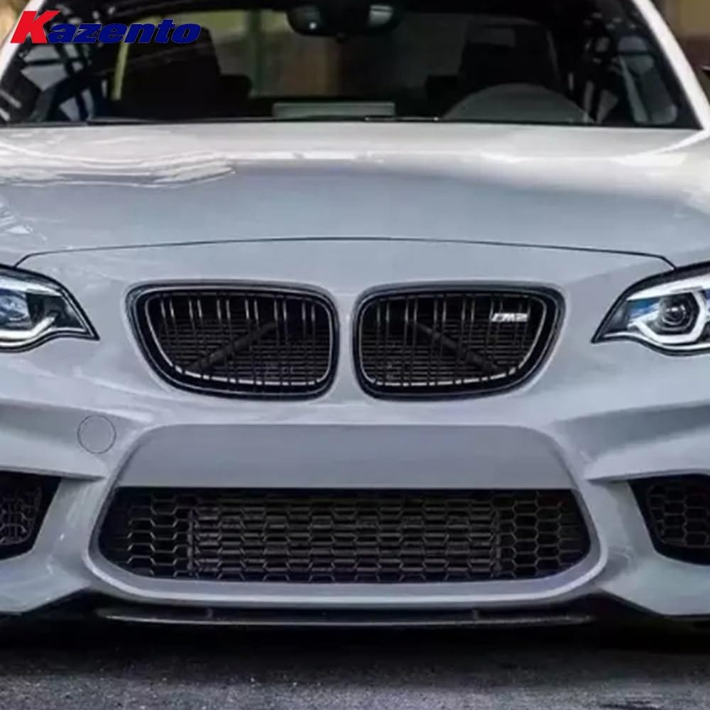 Kazento For BMW M2 F87 Coupe 2016-21 Carbon ST Style Front Bumper Center Lip Diffuser Kazento Carbon Parts 车身侧板 M2F87-FL-ST-CF