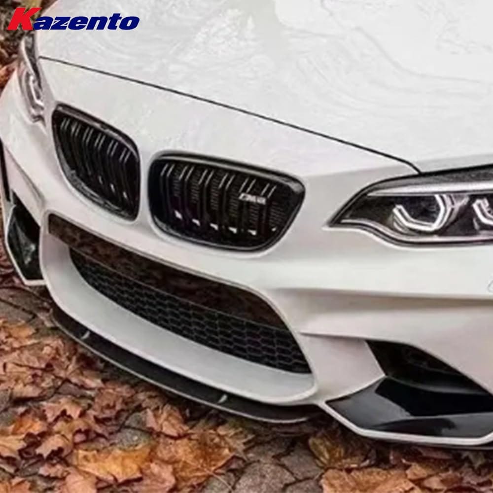 Kazento For BMW M2 F87 Coupe 2016-21 Carbon ST Style Front Bumper Center Lip Diffuser Kazento Carbon Parts 车身侧板 M2F87-FL-ST-CF