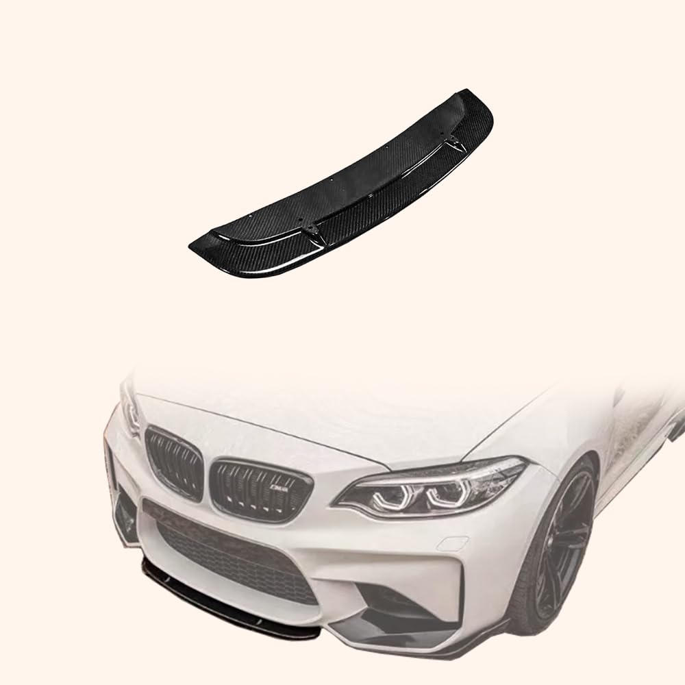 Kazento For BMW M2 F87 Coupe 2016-21 Carbon ST Style Front Bumper Center Lip Diffuser Kazento Carbon Parts 车身侧板 M2F87-FL-ST-CF