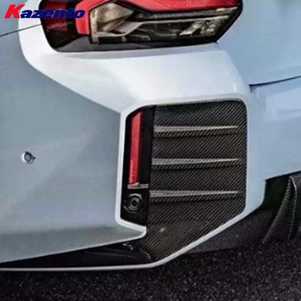 Kazento For BMW M2 G87 Coupe 2023-24 Carbon Fiber MP Rear Bumper Side Vents Duct Cover Kazento Carbon Parts 车身侧板