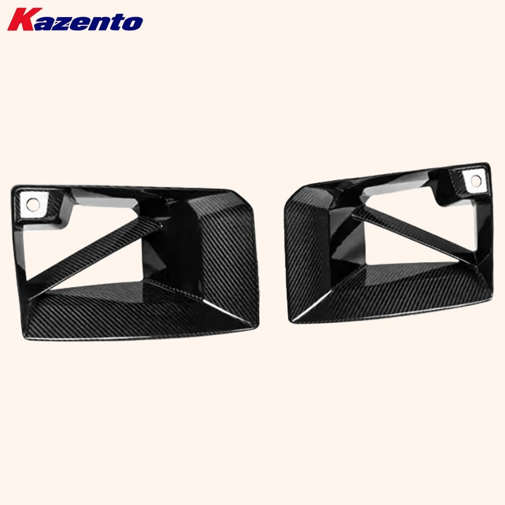 Kazento For BMW M2 G87 Coupe 2023-24 Carbon MP Style Front Bumper Side Vents Duct Cover Kazento Carbon Parts 车身侧板