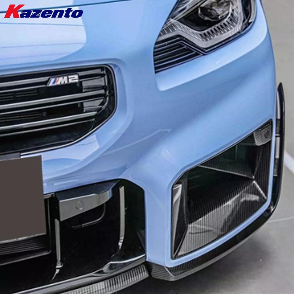 Kazento For BMW M2 G87 Coupe 2023-24 Carbon MP Style Front Bumper Side Vents Duct Cover Kazento Carbon Parts 车身侧板