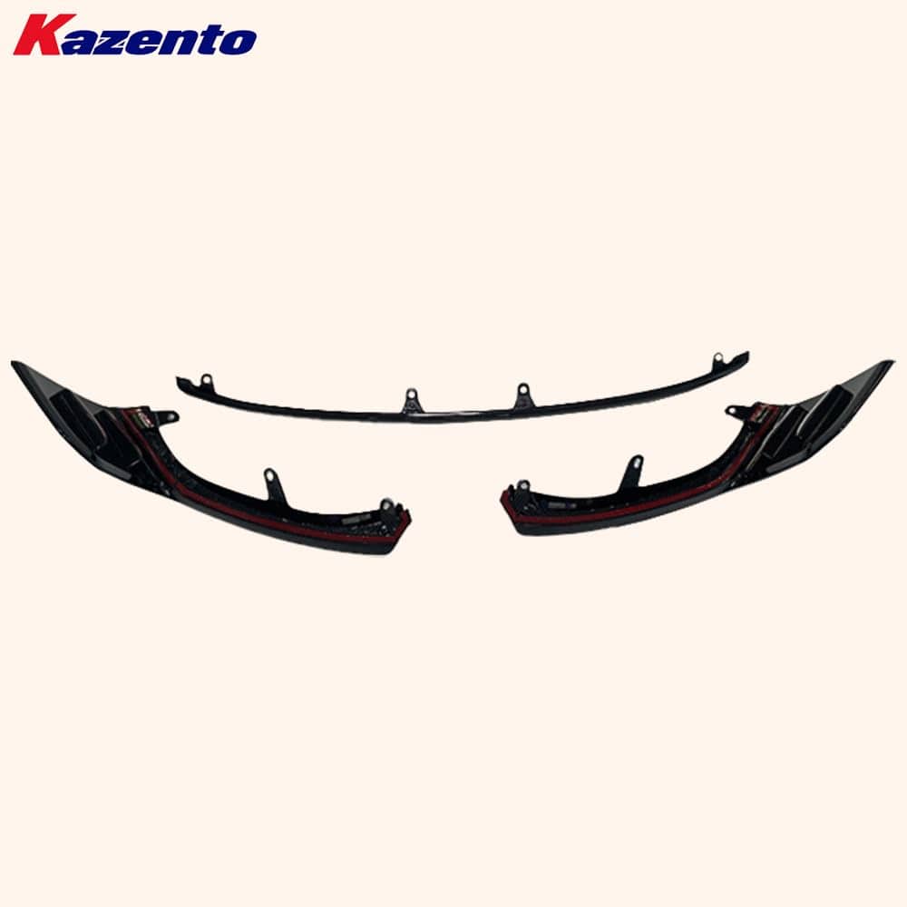 Kazento For BMW M2 G87 Coupe 2023-24 Dry Carbon MP Style Front Bumper Lip Diffuser 3PCS Kazento Carbon Parts 车身侧板 M2G87-FL-3P-MP-DCF