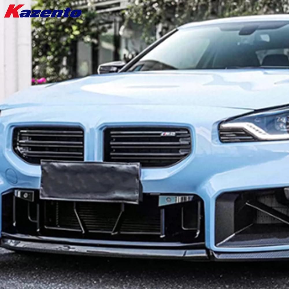 Kazento For BMW M2 G87 Coupe 2023-24 Dry Carbon MP Style Front Bumper Lip Diffuser 3PCS Kazento Carbon Parts 车身侧板 M2G87-FL-3P-MP-DCF