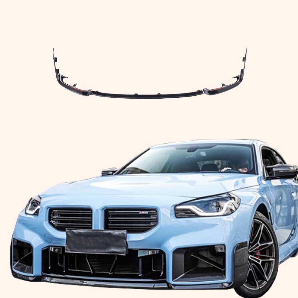 Kazento For BMW M2 G87 Coupe 2023-24 Dry Carbon MP Style Front Bumper Lip Diffuser 3PCS Kazento Carbon Parts 车身侧板 M2G87-FL-3P-MP-DCF