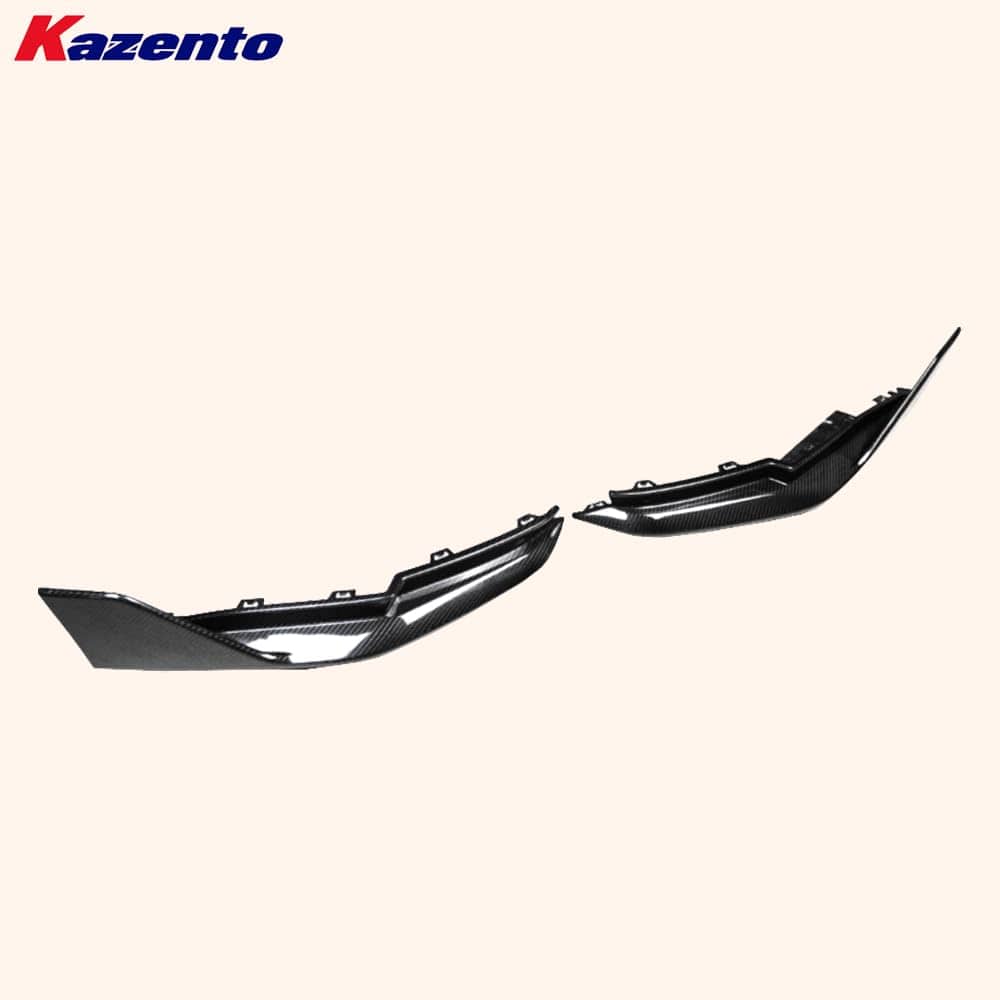 Kazento For BMW M3 G80 2020-24 Sedan Rear Bumper Side Spat Lip Pair Kazento Carbon Parts 车身侧板