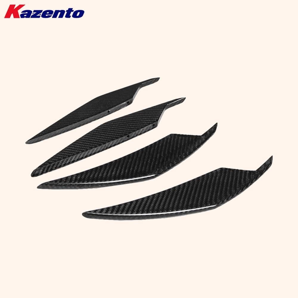 Kazento For BMW M3 G80 G81 M4 G82 G83 20-24 AC Style Front Bumper Canard Pair Kazento Carbon Parts 车身侧板