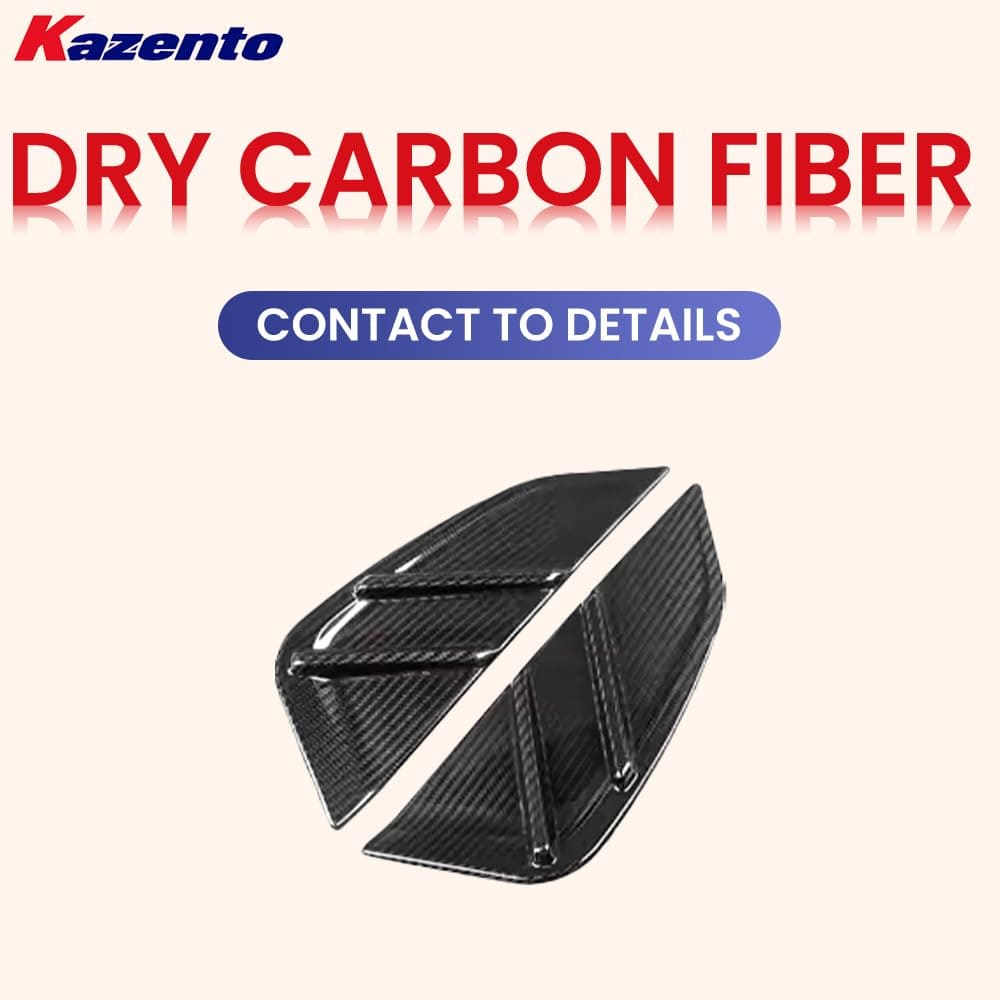 Kazento For BMW M3 G80 G81 M4 G82 G83 20-24 Dry Carbon CL Front Side Fender Vents Cover Kazento Carbon Parts 车身侧板 M3M4G80-FV-CSL-DCF