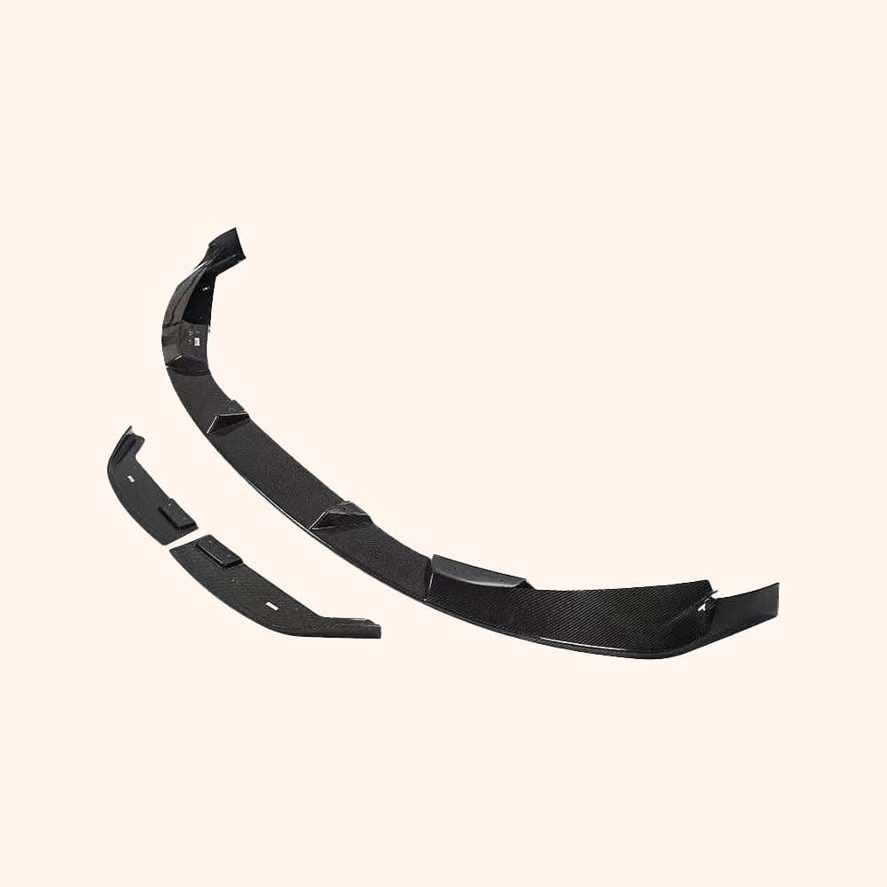 Kazento For BMW M3 G80 G81 M4 G82 G83 2020+24 Front Bumper Lip Kazento Carbon Parts 车身侧板 Carbon Fiber / 3D Style M3M4G80-FL-3D-CF