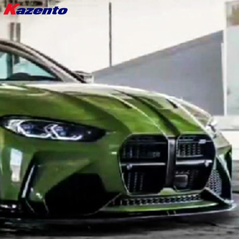 Kazento For BMW M4 G82 2020-24 2 Door Coupe Partial Dry Carbon Front Bumper with Lip Kazento Carbon Parts 车身侧板 M4G82-FB-KZ-PDCF